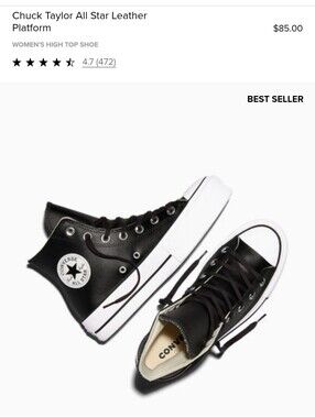 Converse Chuck Taylor All Star Lift Platform Leather